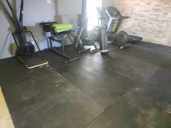 RUBBER GYM FLOOR MATS 3/4" THICK