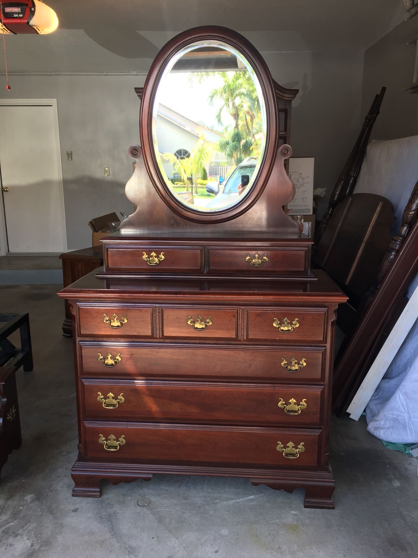 Sumter Cabinet company solid cherry single dresser