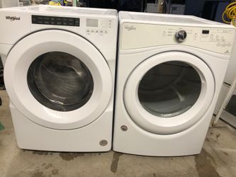 Whirlpool washer and dryer set.