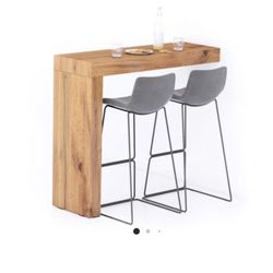 Evolution Kitchen Dining Table 47.2 x 23.6 in, Rustic Oak