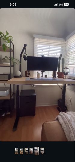 Autonomous Dual Motor Electric Standing Desk Frame (Black) – Adjustable Sit/Stand Base