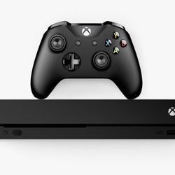 Xbox One X with Games and Accessories 