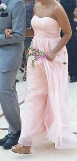 Women’s Blush / Pink Strapless Bridesmaid Dress - Size 6