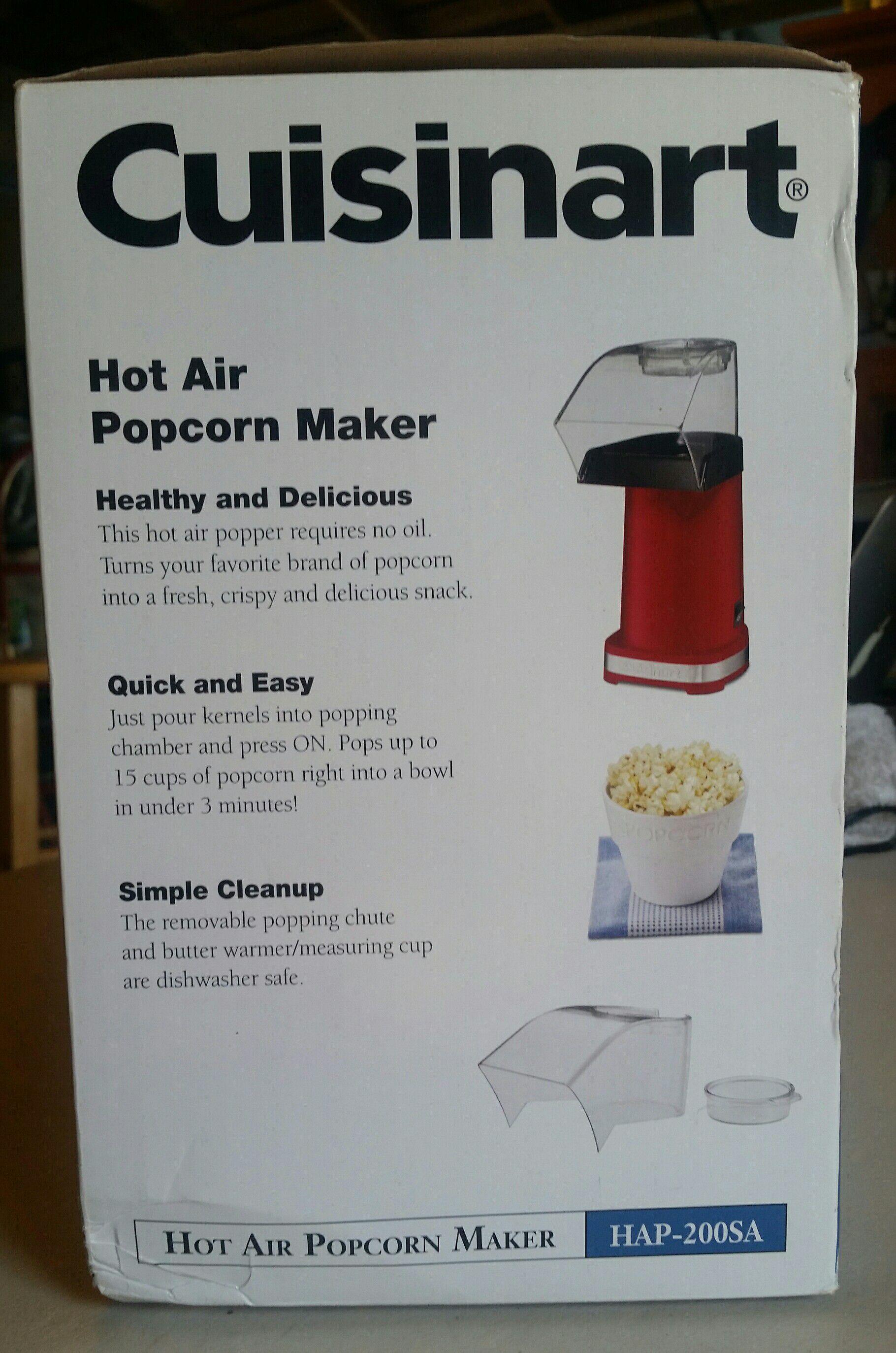 Cuisinart Hot Air Metallic Red Popcorn Maker - Shop Cookers & Roasters at  H-E-B