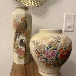 Vintage Japanese Satsuma Vases