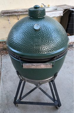 XL Big Green Egg Kamado Grill + Rolling Nest - $825 OBO