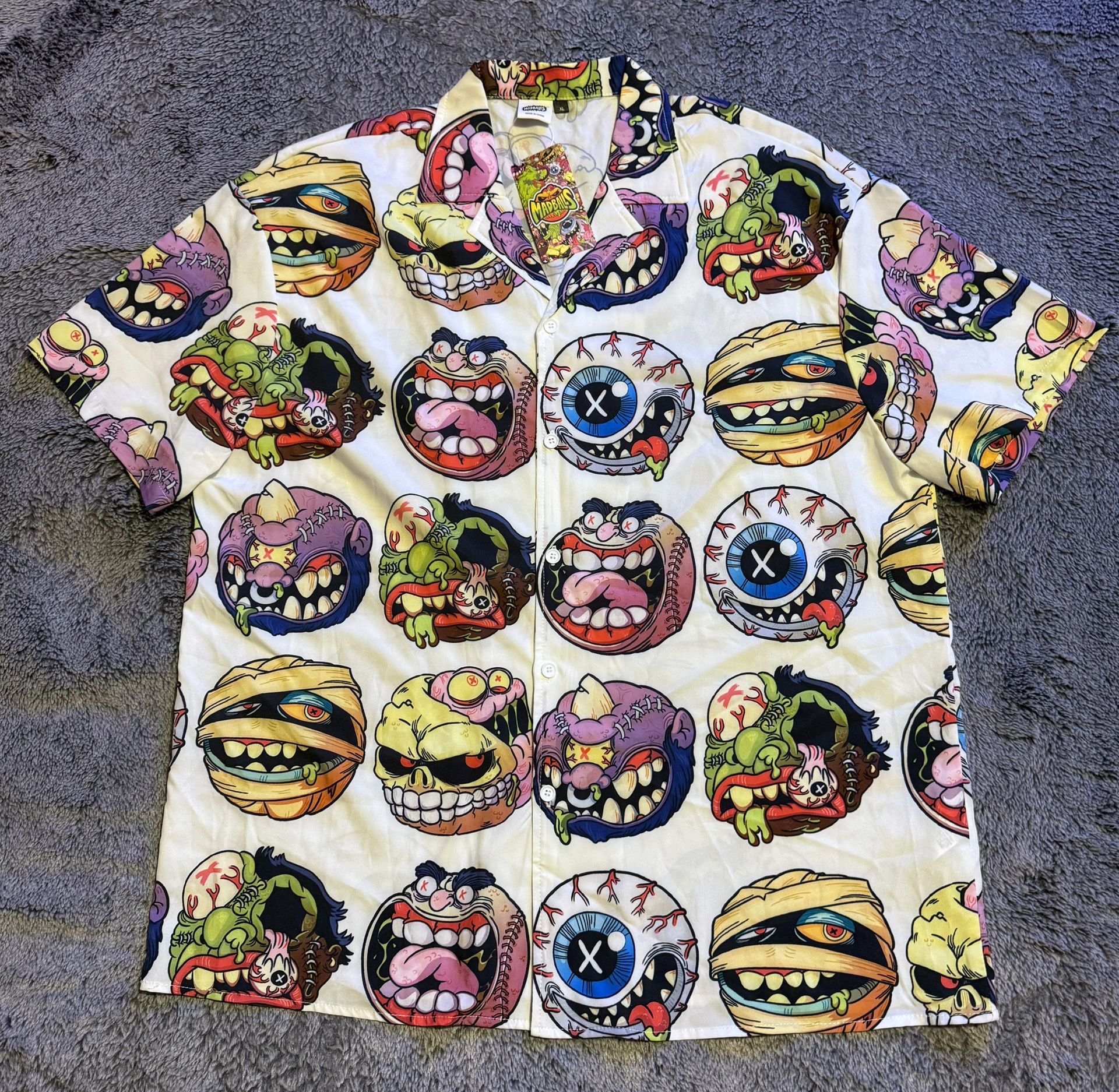 Madballs Short Sleeve Button up