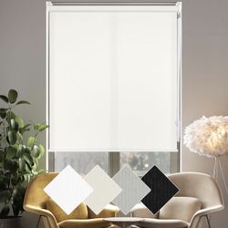 Homebox 100% Blackout Light Filtering Blinds for Windows,Room Darkening Roller Shades Roll up and Pull Down Blind Shades for Home Office 33" W×72" H W