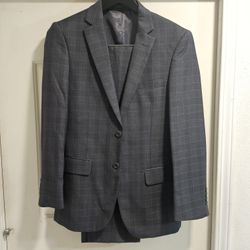 Giorgio Fiorelli 38R Suit Madras Super Fine 150 Tailored 