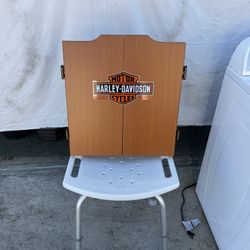 Harley Davidson Dart Board Set