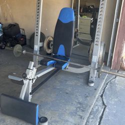Weight bench press with Olympic Weight bar 7ft