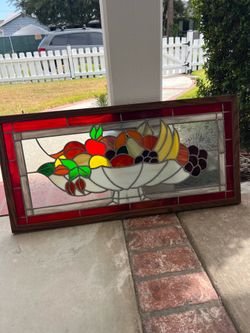 Stained glass panel