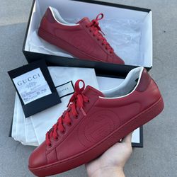 Gucci Ace Men’s Shoe All Red 