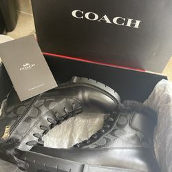 Coach Layne Leather Boots (black)