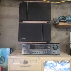 Onkyo Tuner Annd Bose Speakers