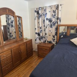 Bedroom Set-8 Piece King Headboard 