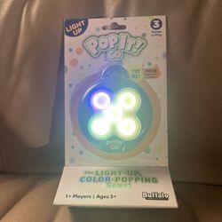 Buffalo Games Pop It! Go Light-Up Game - Blue, Green, White New Sealed Fidget