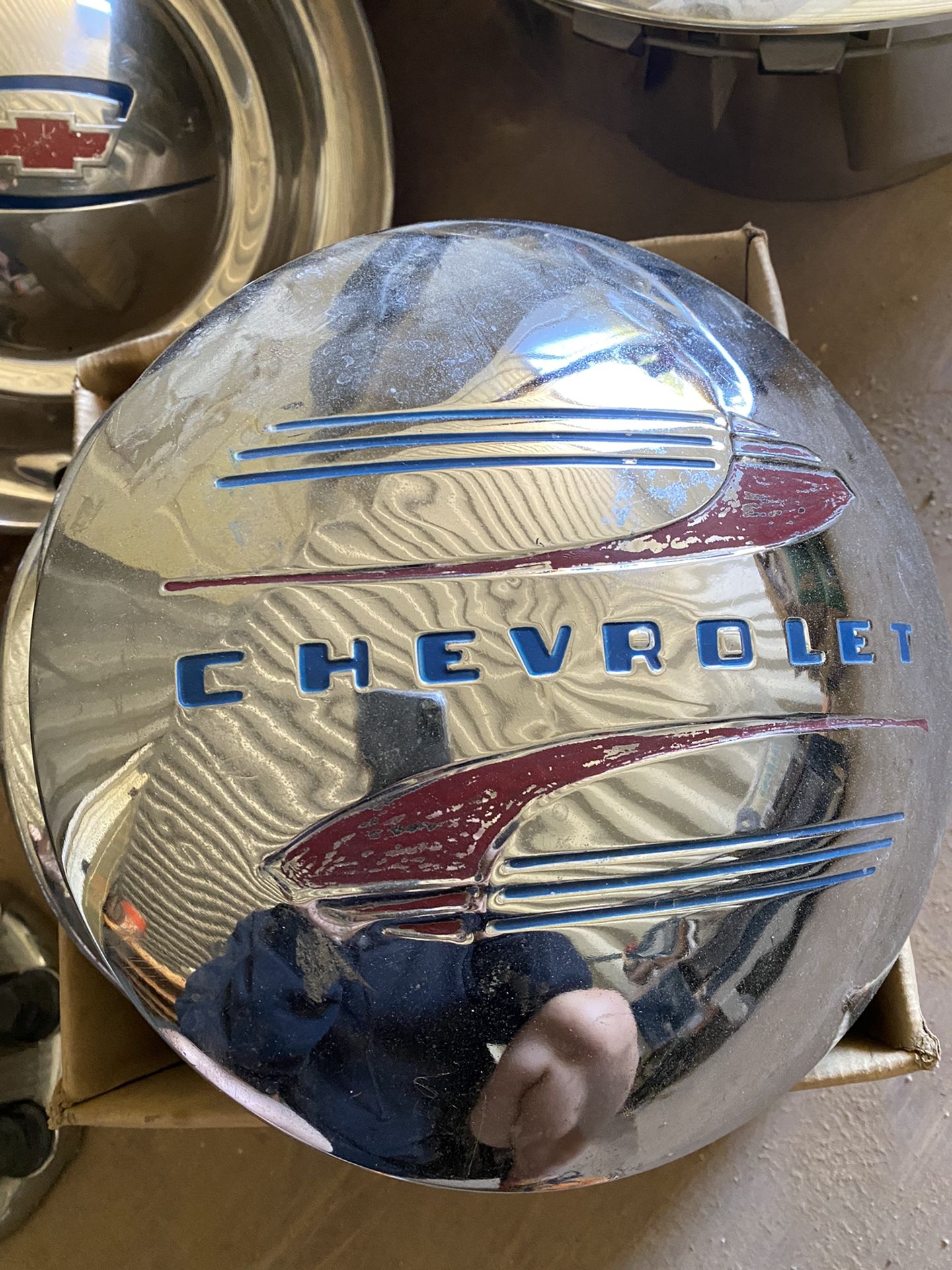 Vintage Chevy Hubcaps