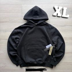 Essentials Men's Black Hoodie