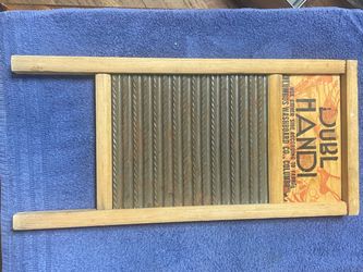 Vintage Columbus Washboard Co. "Dubl Handi" Travel Washboard