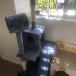 cat tower barely used