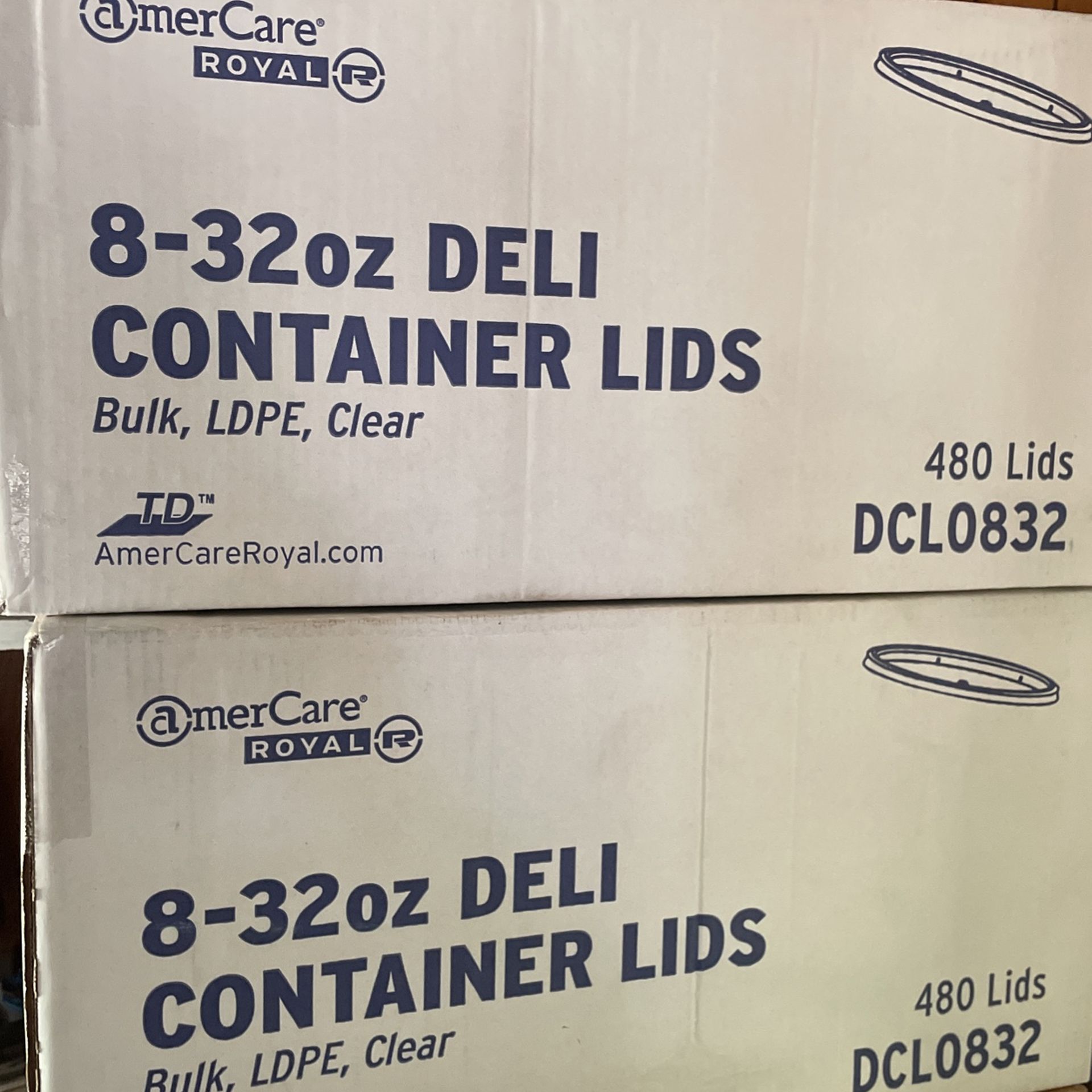 8-32 Oz Deli Container Lids. 480 Ct