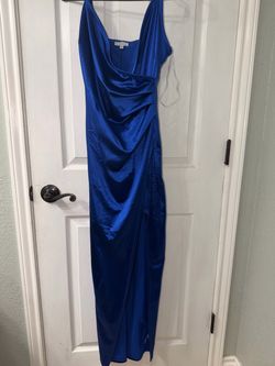 Iris Los Angeles / Blash satin wrap bodycon maxi dress