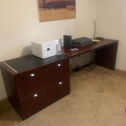 Free Wood Office Desk H-29 L-8ft W-2ft
