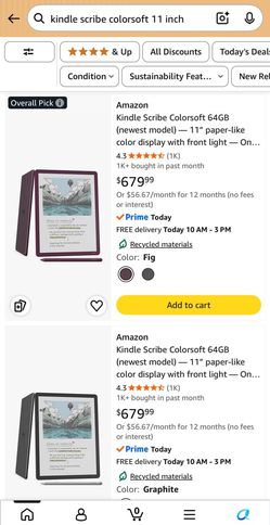 Amazon Kindle Scribe Colorsoft 64GB (newest model) 11”