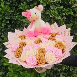 Mom Ribbon Flower Bouquet 