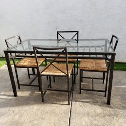Glass and Metal 5 Piece Set $80.00