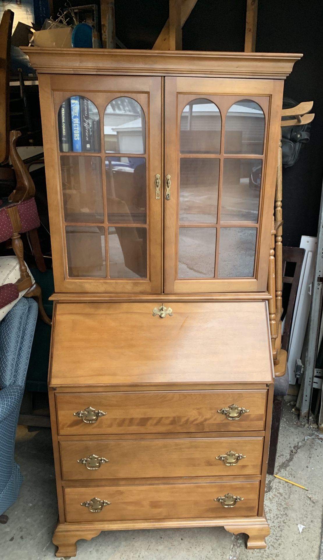 Vintage Jasper Cabinet Secretary Desk | Cabinets Matttroy