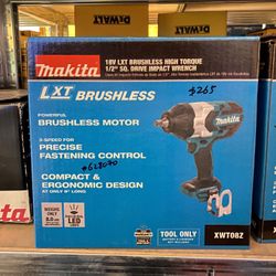 Makita 18V LXT Lithium-Ion Brushless Cordless High Torque 1/2 in. 3-Speed Drive Impact Wrench (Tool-Only)