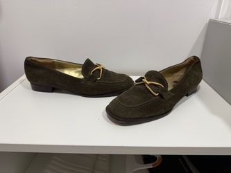 Bruno Magli suede horsebit loafers