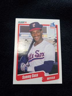 Chicago White Sox Sammy Sosa 1990 Fleer Rookie Card