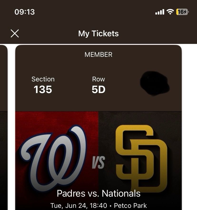 Padres v Nationals 6/24