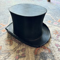 Antique Collapsible Silk Top Hat - France 1878