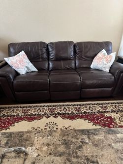 2 leather sofas