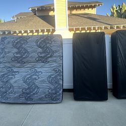 Matress And Box Spring W Frame 
