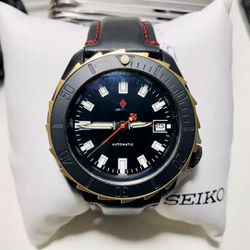 Seiko SKX007 Scuba Diver's 7S26-0020 Automatic DLC Coating Unique Dagaz Mod
