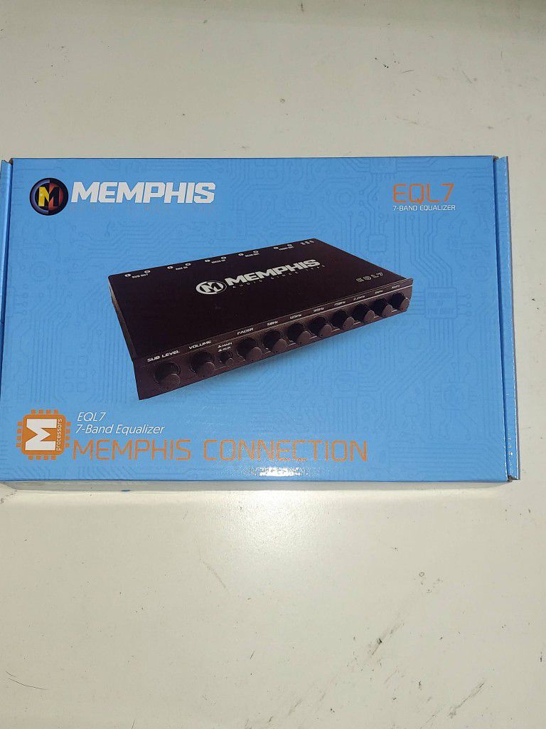 Memphis Audio EQL7 7-Band Graphic Equalizer with 8 Volt Output
