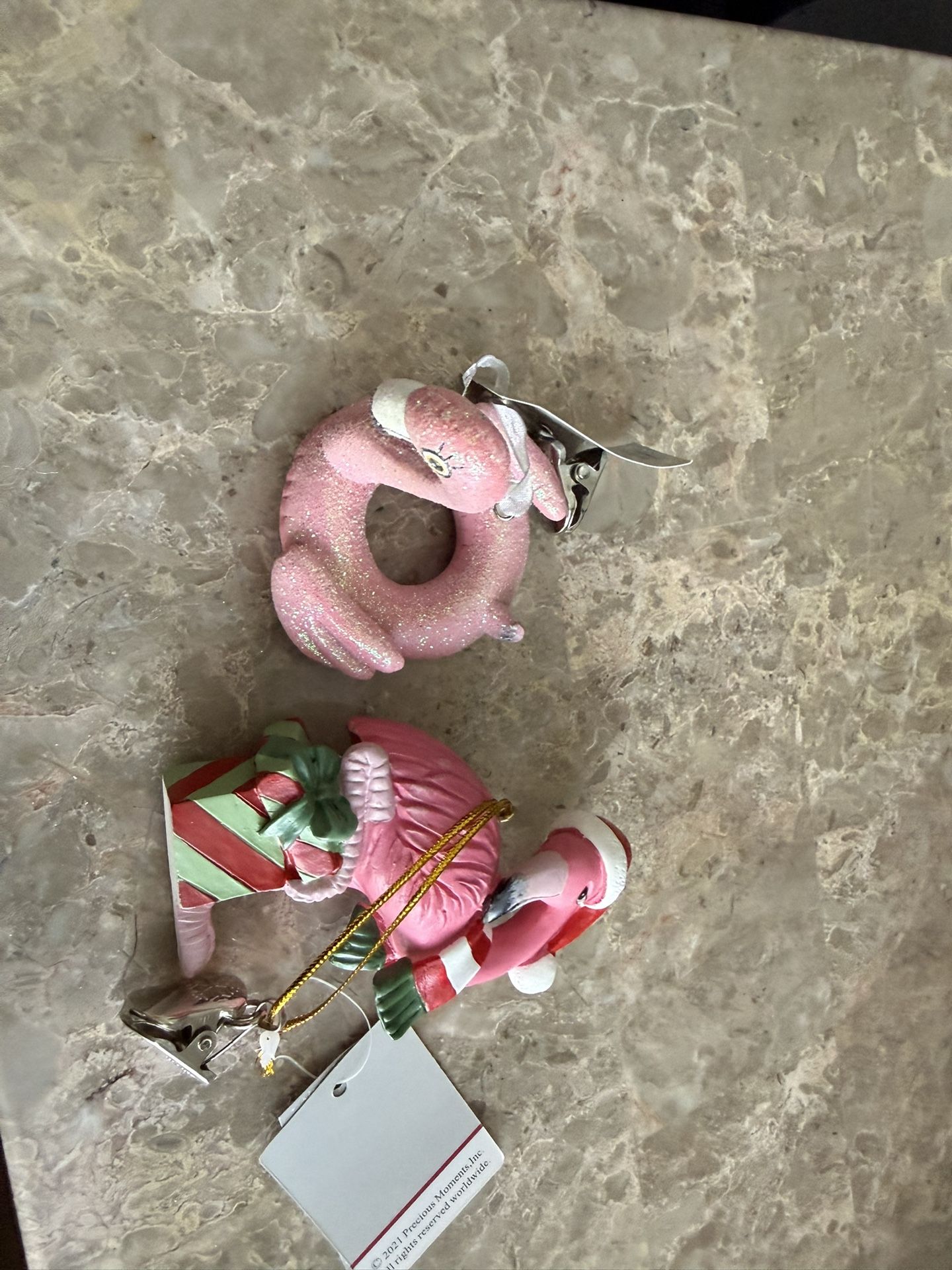 Christmas Flamingo Ornaments
