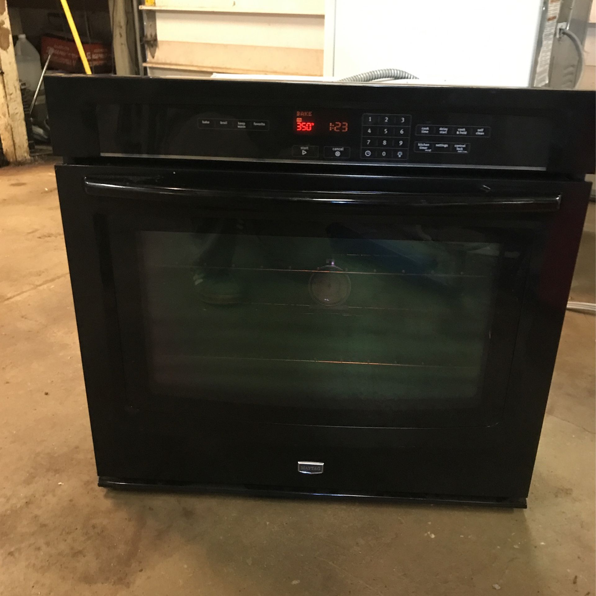 Maytag Black 30 Inch Single Wall Oven