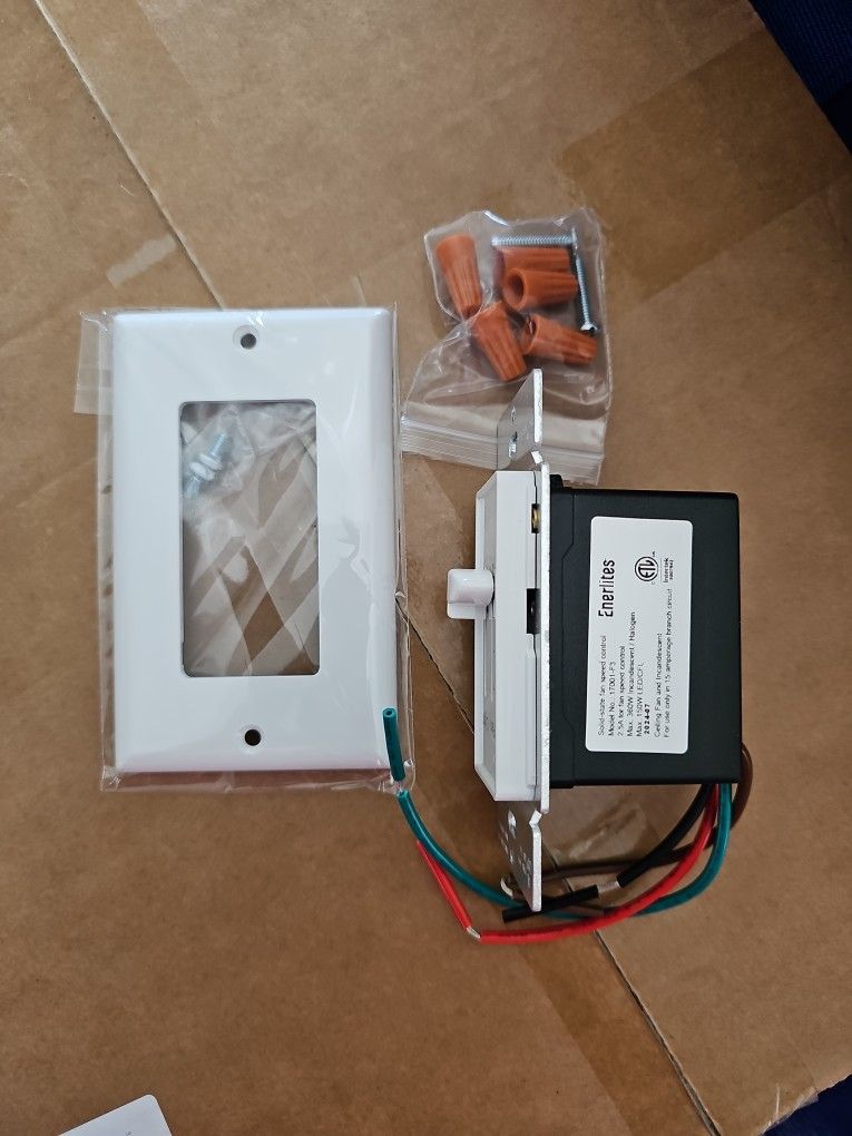 ENERLITES 3 Speed Ceiling Fan Control and LED Dimmer