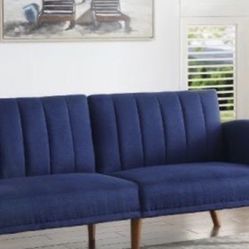 Brand New Blue fabric sofa sleeper Cash price or $39 Down / / Financing available no credit need it Miriam’s furniture 🪑 719 *E *9th *Street Hialea