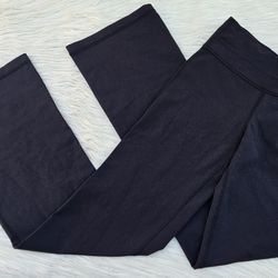 Lululemon Astro Pants Women's Solid Black Criss Cross Waistband Size 4