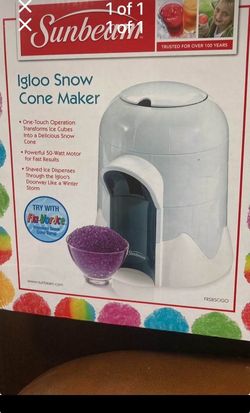 Igloo snow cone maker