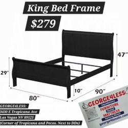 King Bed Frame ( New )