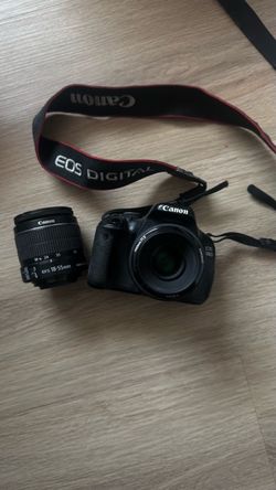 canon camera + 2 lenses
