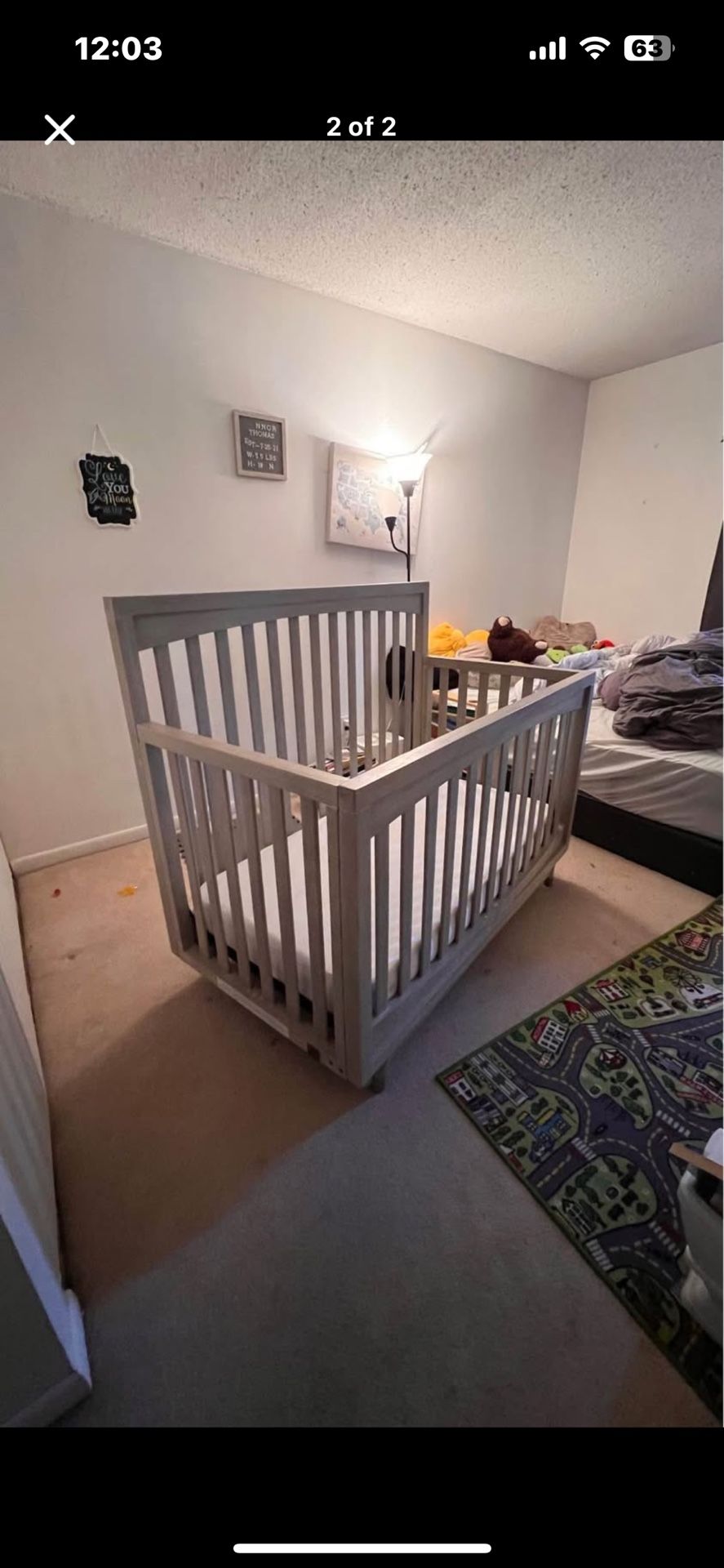 sturdy crib- lightly used